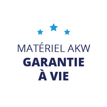 Garantie à vie sur matériel AKW